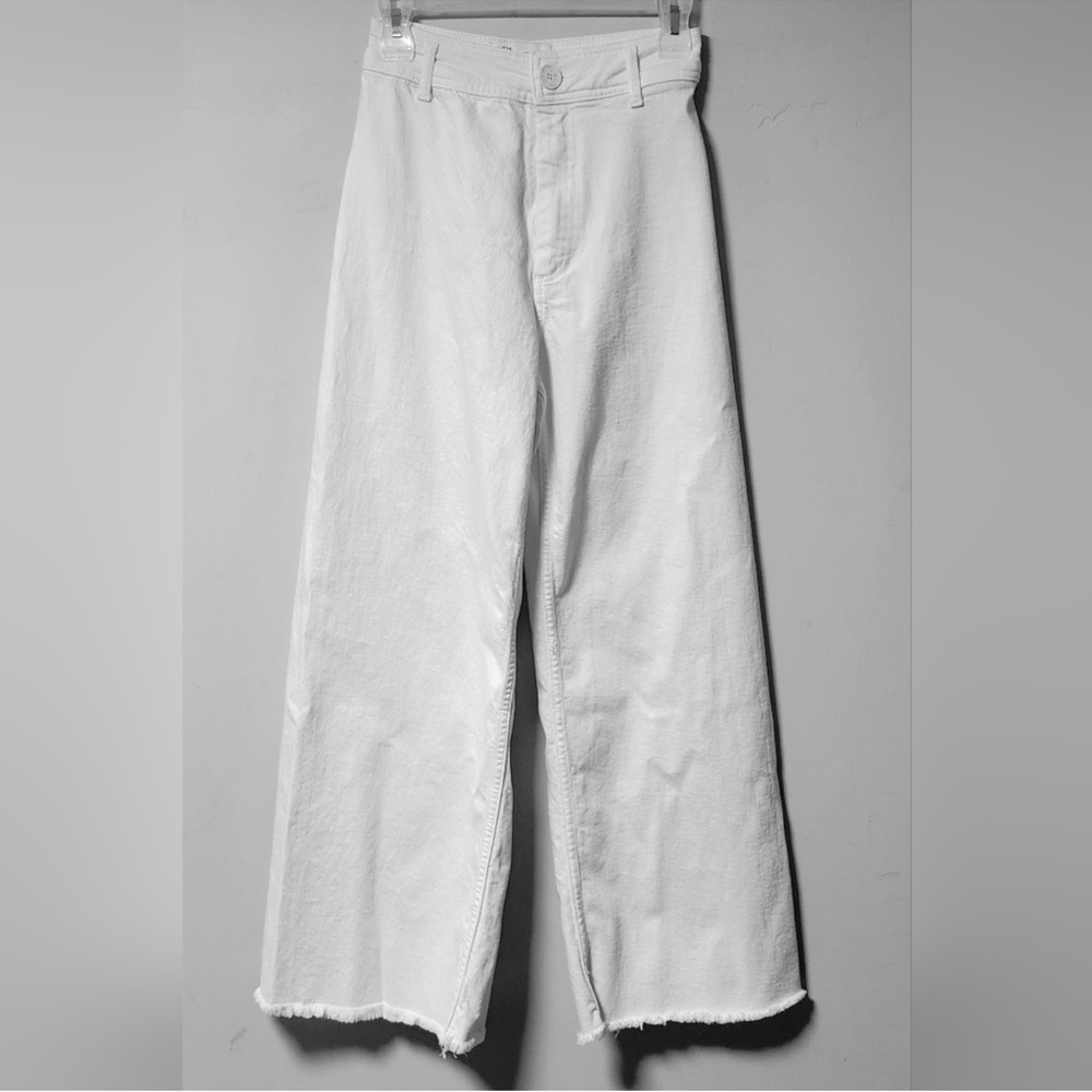 Zara Marine Straight White Pants